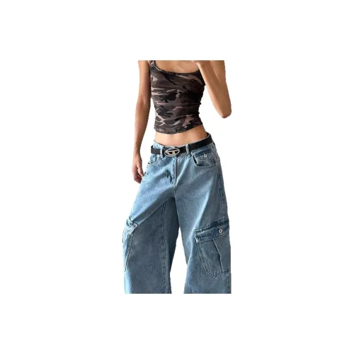 ONENINE34PM Синий Унисекс Джинсы