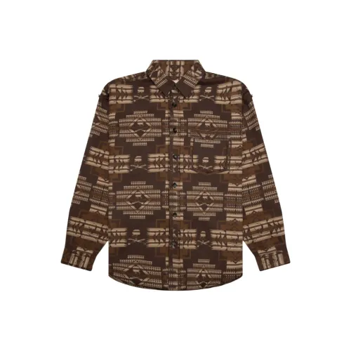 MASTERMIND WORLD Коричневый Мужская Рубашка