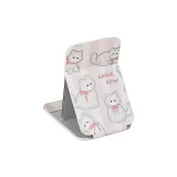 Розовый котенок-труба с комбинированным дизайном