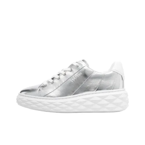 Jimmy Choo DIAMOND LIGHT MAXI F Низкие кроссовки для скейтбординга Женские Серебряные