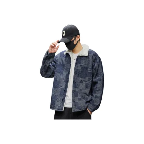 Tonlion Синий Унисекс Джинсовые куртки