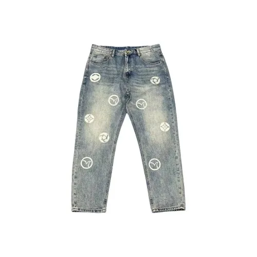 PLQV Светло-синие мужские джинсы