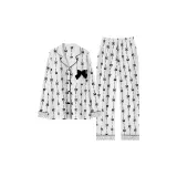 Черный Белый Бант Комплекты Одежды