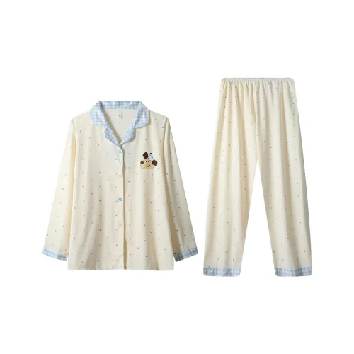 HANQIANNUO Весна-осень Пижама Женские Chubby Девушка