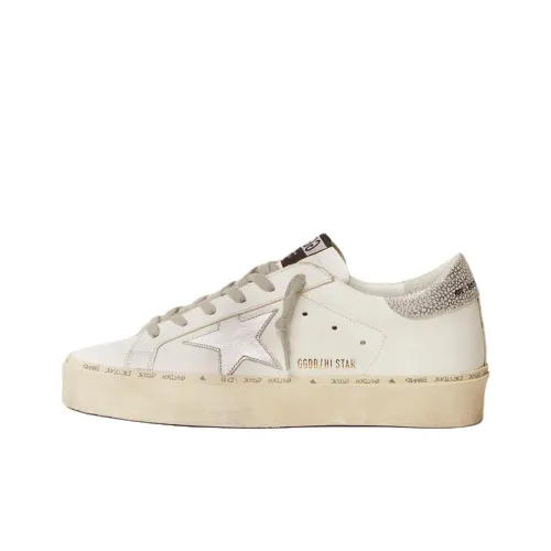 Golden Goose Hi Star Low Топ Скейтборд Кроссовки Женские Белые Серебряные