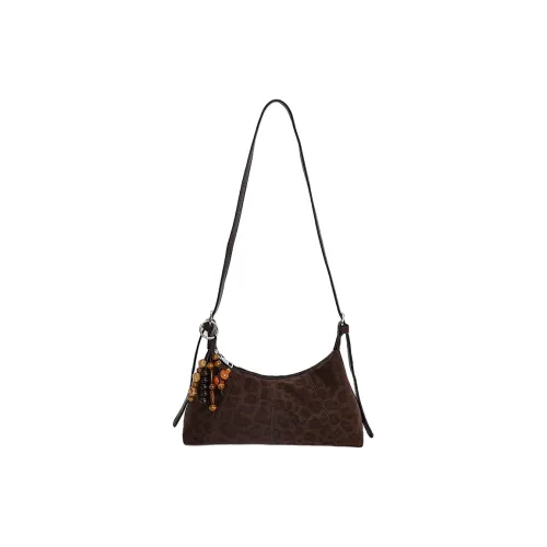 RIVMIND ПУ (полиуретан) Сумка через плечо Женская Коричневый Черный Кофейный