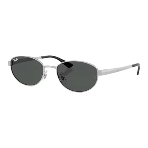 RayBan Металл OVAL SUNGLASSES Унисекс Полированный Серебряный