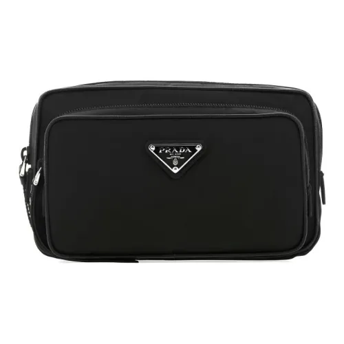 PRADA Nylon Coin Purse Women's Black