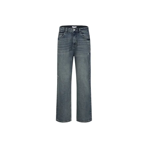 URBAN REVIVO Синий Мужской Джинсы