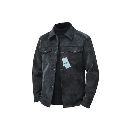 EMINU Мужские кожаные куртки