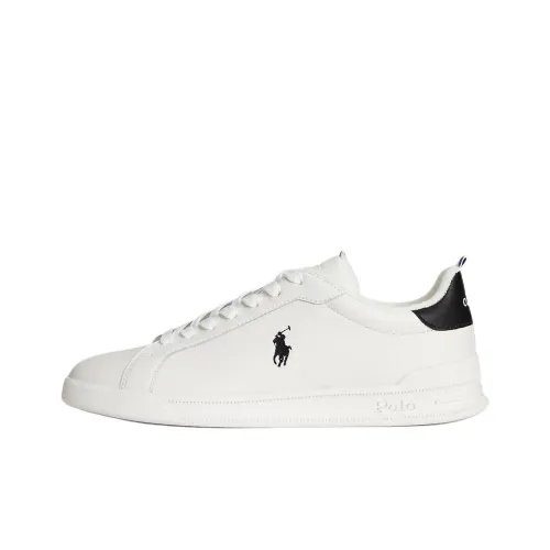 Polo Ralph Lauren Heritage Court II Low Топ Скейтборд Кроссовки Мужские Экрю