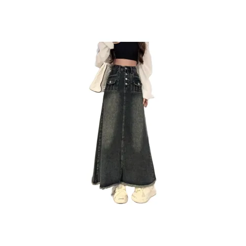 ACHIEVE ACHV Denim Long Skirt Women's