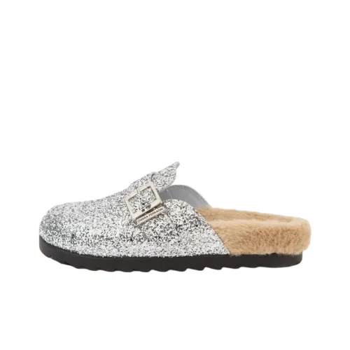 CHIARA FERRAGNI Домашние тапочки Женские Серебряные