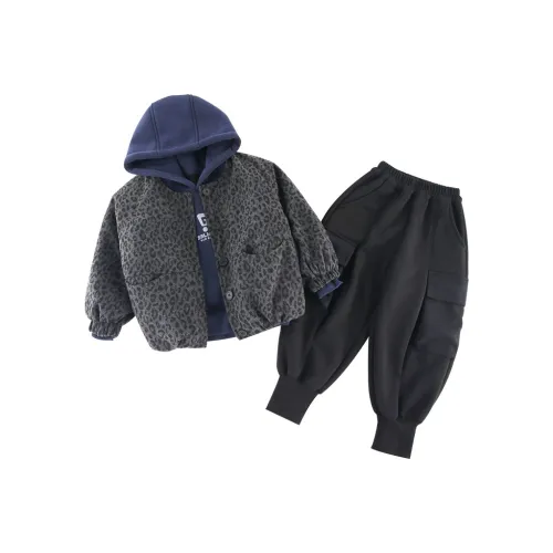 ZHIO Изображение Цвет Трёхкомпонентный Набор Kids Повседневная Спортивная Одежда