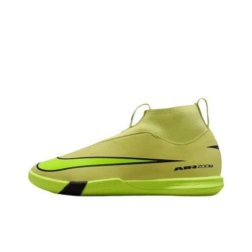 Nike Mercurial Superfly 10 Academy High Топ Детские футбольные бутсы Зеленый