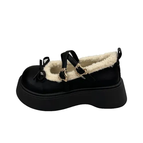 Wuji Платформа Туфли Мэри Джейн 5 см Женские