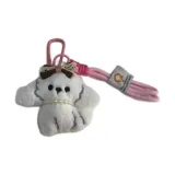 [Розовый шнур, белый, собака, 2 шт.] Медвежонок, щенок, украшение