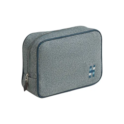 HERMES Cavaliere Мериносовая шерсть Путешествие Хранение Трубы Унисекс Морской синий