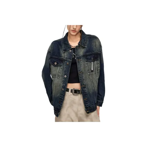 CVOOOER Синий Унисекс Джинсовые куртки