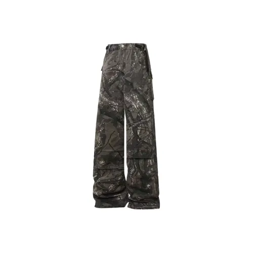 SNEIKLAU Камуфляж Унисекс Джинсы