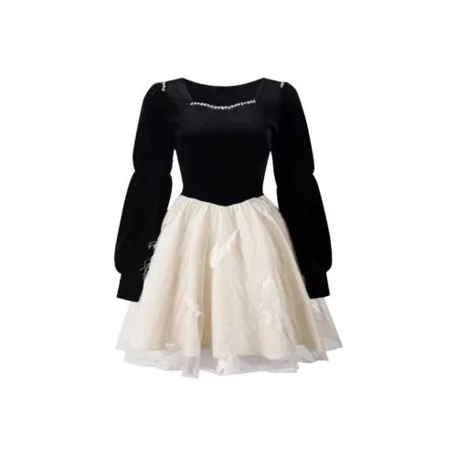 YGPRW Длинное платье с длинным рукавом женское