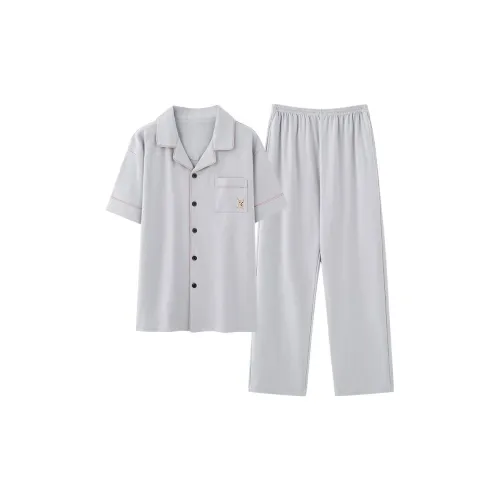 Floating Light Islands Пижама Набор Мужской Серый