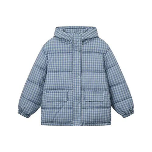 FTTHR Синий Клетка Унисекс Пуховики