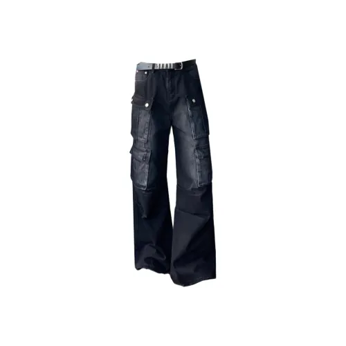 SNEIKLAU Черный Унисекс Джинсы