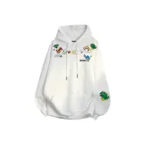 Белый [Тяжелый полиэстер-хлопок] с флисовой подкладкой