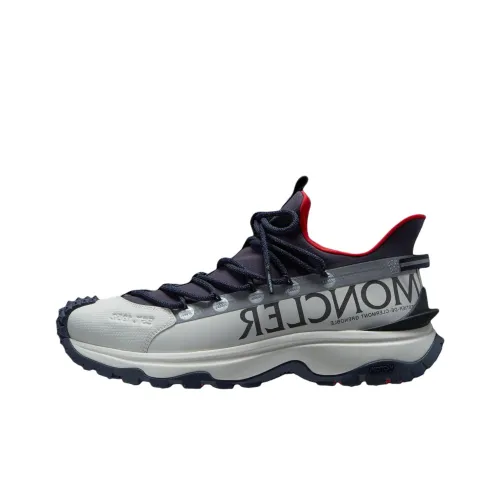 Moncler Trailgrip Low Топ Повседневная обувь Мужская Серый Черный