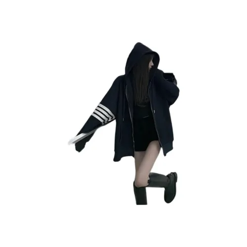 LANGQING Черный С подарками Wangqing Бренд Наклеенный Женские Свитшоты