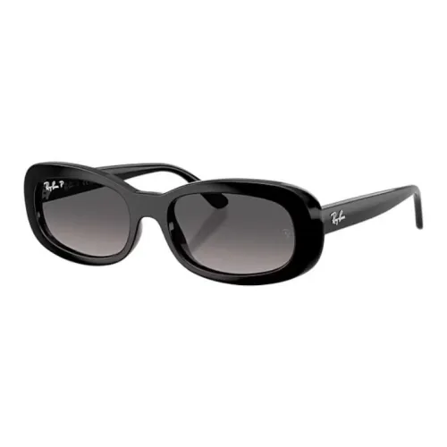RayBan Propionate OVAL SUNGLASSES Унисекс Полированный Черный
