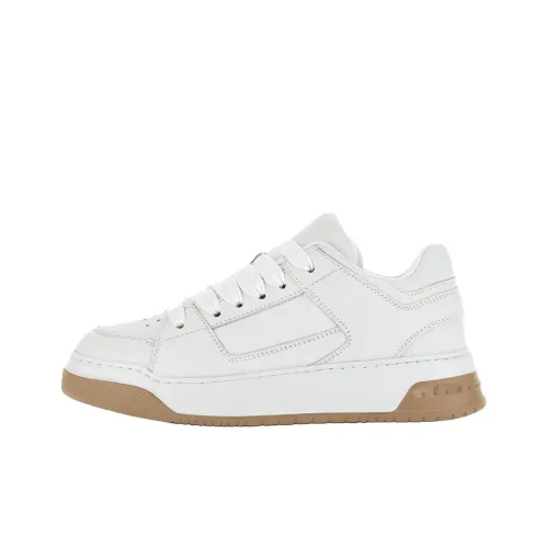 HOGAN Chamallow Скейтборд Кроссовки 5cm Мужские Белые