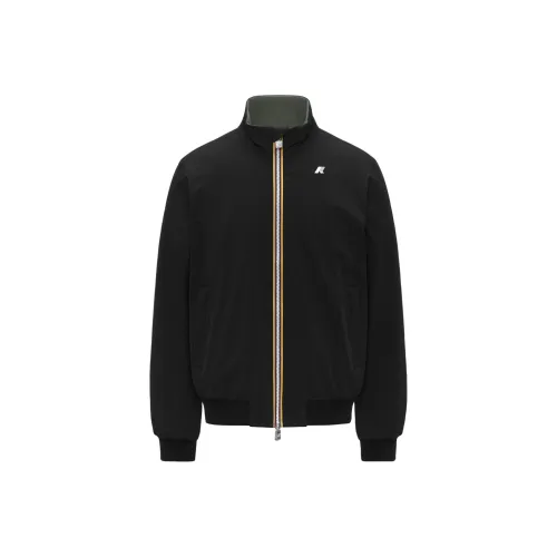 K WAY Черный мужской пуховик