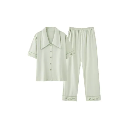 Floating Light Islands Пижама Комплект Женский Светло-Зеленый