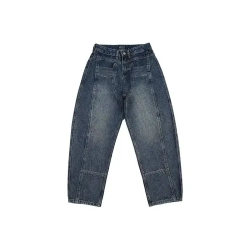 PLQV Темно-синий Синий Мужские Джинсы