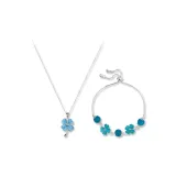 Романтическая коллекция "Четырехлистный клевер" (синий)