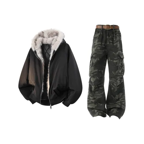 ZIRUNGE Хлопковый пуховик Комплекты одежды Унисекс