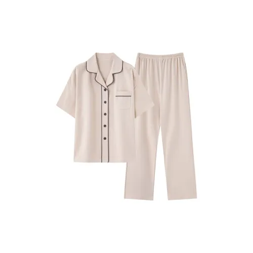 Floating Light Islands Пижама Набор Женский Абрикос