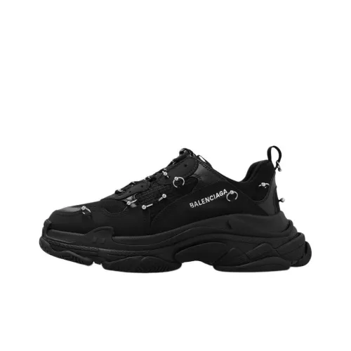 Balenciaga Triple S Low Топ Casual Мужской Черный