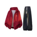 Бордовый + Черный K [С флисовой подкладкой, улучшенный]