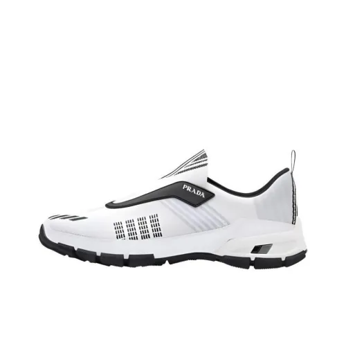 PRADA Низкий топ Повседневная обувь Мужская Черный Белый