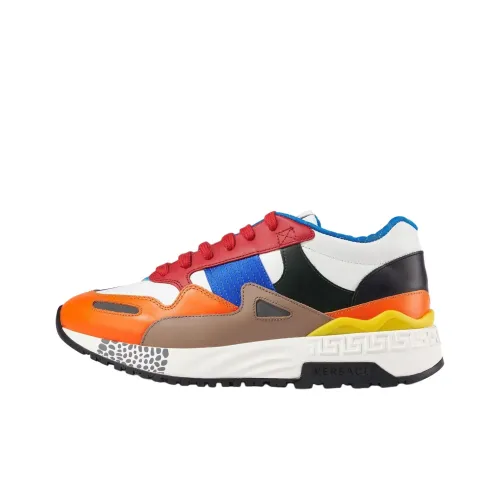 VERSACE Низкий топ Повседневная обувь Мужская Многоцветная