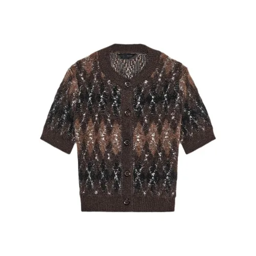 ZARA Коричневый Женский Трикотаж