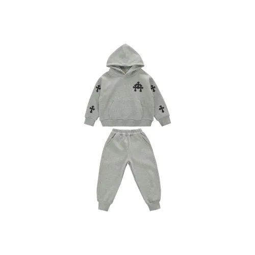 ZHIO Серый комплект Kids Повседневная спортивная одежда