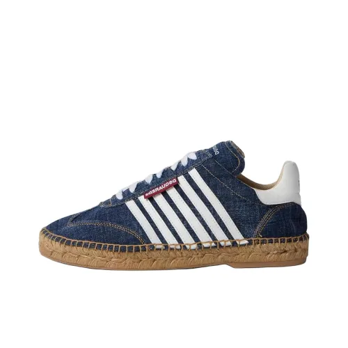 DSQUARED 2 Низкий Топ Casual Мужской Темно-синий