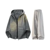 Комплект одежды (Светло-серый топ + Серые штаны)