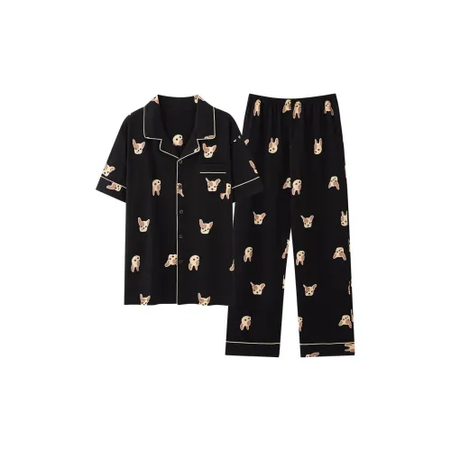 Floating Light Islands Пижама Набор Мужской Черный