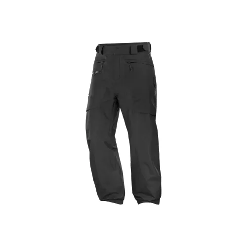 SALOMON Темно-черные Мужские Лыжные Штаны