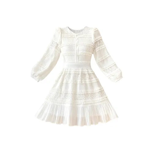 SECFLY OFFICIAL Длинное платье с длинными рукавами женское